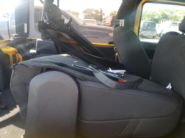 1C4GJXAN1JW293789 - 2018 JEEP WRANGLER S YELLOW photo 6