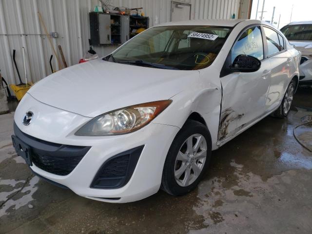 JM1BL1SF5A1281067 - 2010 MAZDA 3 I WHITE photo 2