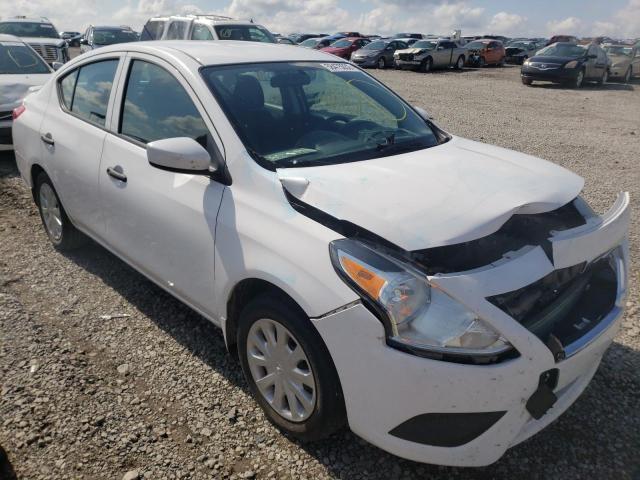 3N1CN7AP3KL805681 - 2019 NISSAN VERSA S WHITE photo 1