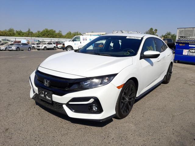 SHHFK7H44MU410598 - 2021 HONDA CIVIC SPOR WHITE photo 2