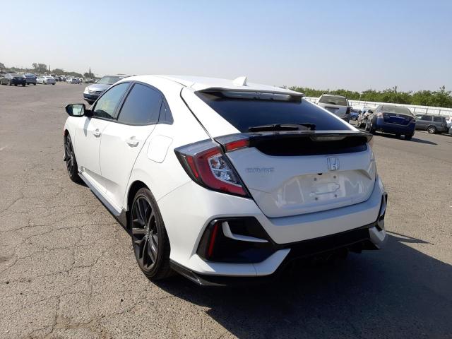SHHFK7H44MU410598 - 2021 HONDA CIVIC SPOR WHITE photo 3