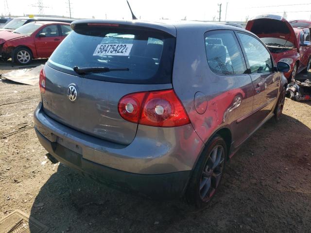 WVWFV71K46W144595 - 2006 VOLKSWAGEN NEW GTI GRAY photo 4