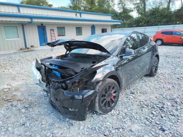 5YJYGDEE4MF242839 - 2021 TESLA MODEL Y أسود صورة 2