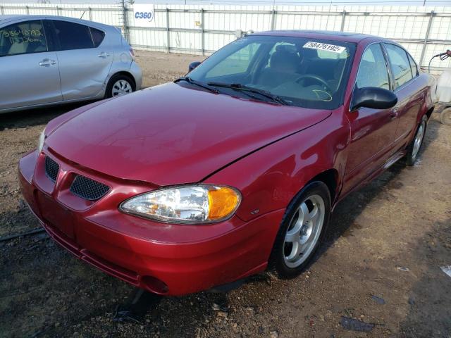 1G2NF52E34M570054 - 2004 PONTIAC GRAND AM RED photo 2