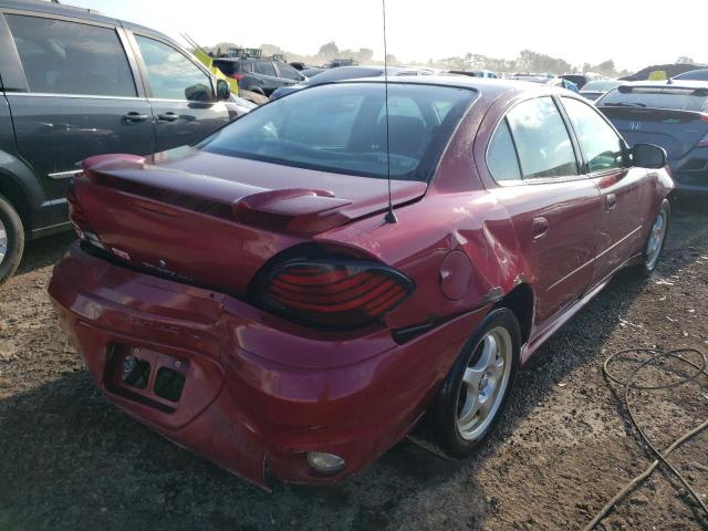 1G2NF52E34M570054 - 2004 PONTIAC GRAND AM RED photo 4