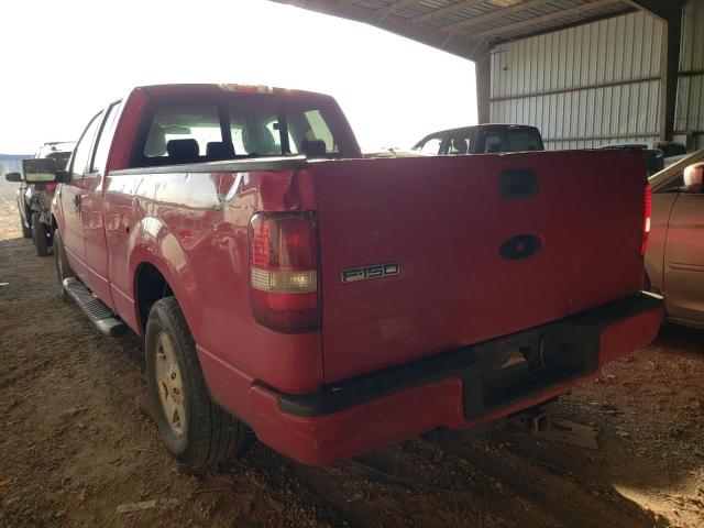 1FTRX12W47KC27507 - 2007 FORD F150 RED photo 3