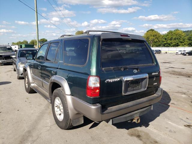 JT3GN87R120231273 - 2002 TOYOTA 4RUNNER LI GREEN photo 3