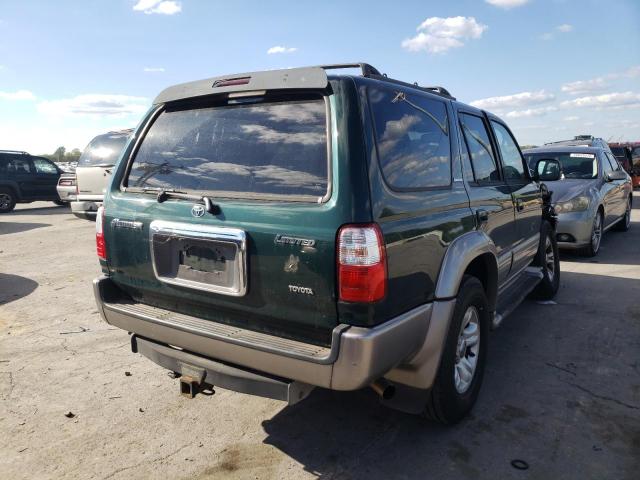 JT3GN87R120231273 - 2002 TOYOTA 4RUNNER LI GREEN photo 4