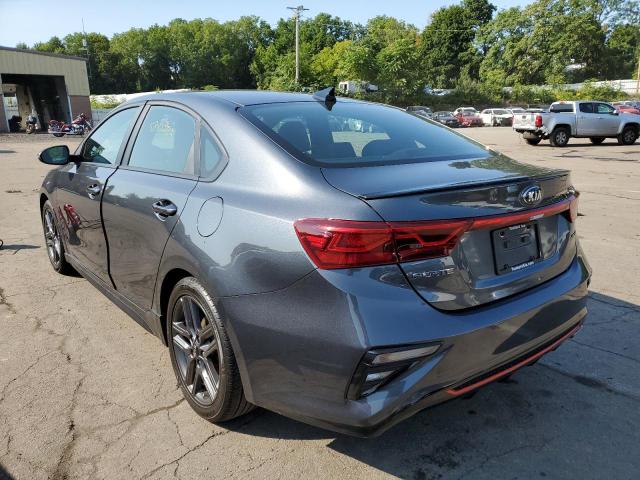 3KPF34AD5ME286693 - 2021 KIA FORTE GT L GRAY photo 3