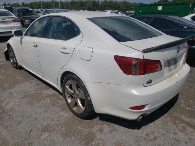 JTHBF5C26B5144173 - 2011 LEXUS IS 250 WHITE photo 3