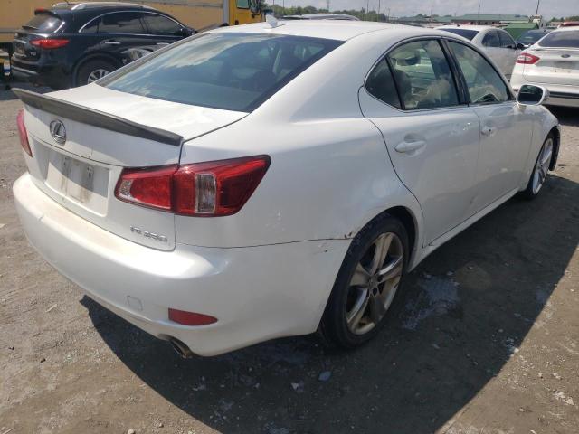 JTHBF5C26B5144173 - 2011 LEXUS IS 250 WHITE photo 4