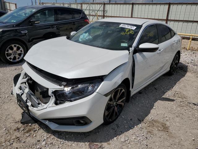 2HGFC2F87MH515252 - 2021 HONDA CIVIC SPOR WHITE photo 2