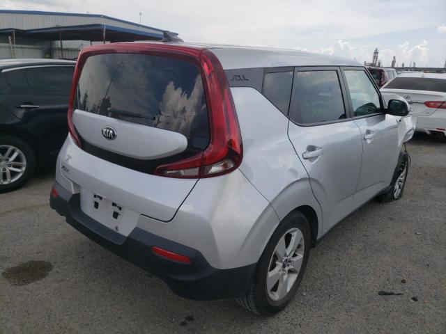 KNDJ23AU9M7759518 - 2021 KIA SOUL LX SILVER photo 4