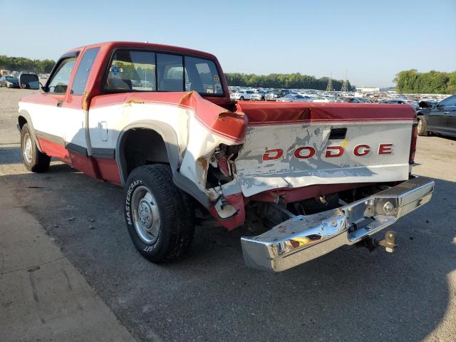 1B7GL23Y7MS366700 - 1991 DODGE DAKOTA RED photo 3