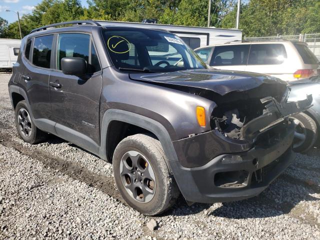 ZACCJBAB1JPH65932 - 2018 JEEP RENEGADE S GRAY photo 1
