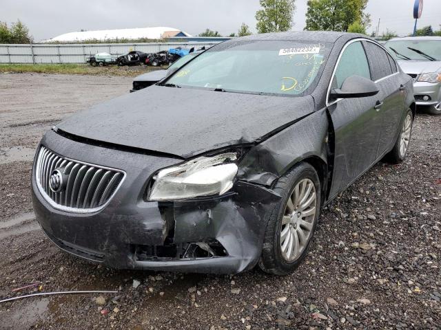 W04GN5EC4B1056322 - 2011 BUICK REGAL CXL BLACK photo 2