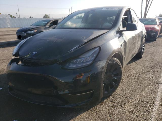 5YJYGDEE6MF065503 - 2021 TESLA MODEL Y أسود صورة 2