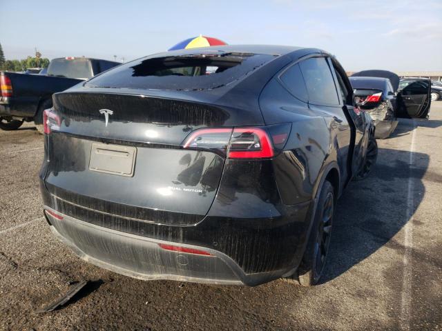 5YJYGDEE6MF065503 - 2021 TESLA MODEL Y أسود صورة 4