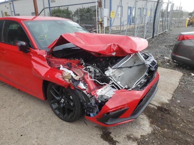 2HGFE2F51NH581328 - 2022 HONDA CIVIC SPOR RED photo 9