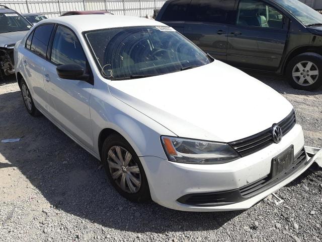 3VW2K7AJ3EM414426 - 2014 VOLKSWAGEN JETTA BASE WHITE photo 1