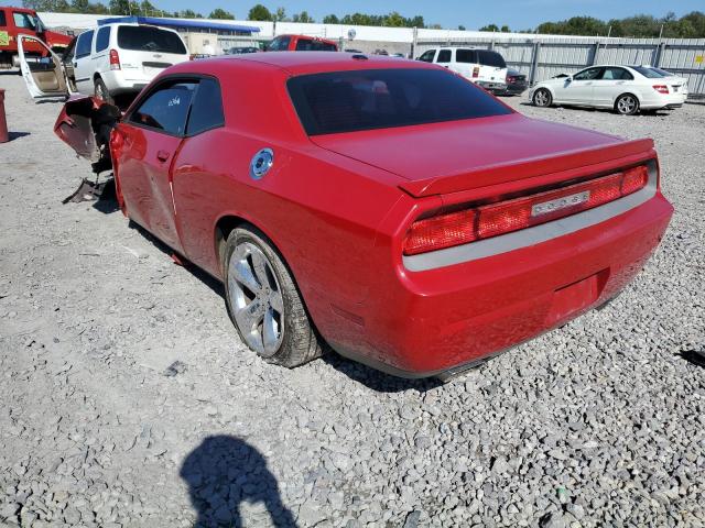 2C3CDYAG0EH162293 - 2014 DODGE CHALLENGER RED photo 3