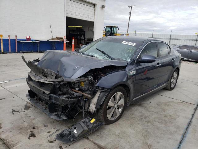 KNAGN4AD5F5082924 - 2015 KIA OPTIMA HYB BLUE photo 2