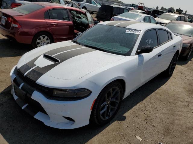 2C3CDXHG0MH616914 - 2021 DODGE CHARGER GT WHITE photo 2