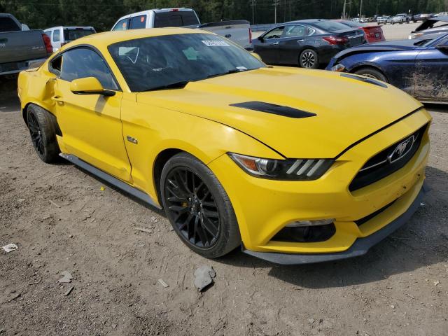 1FA6P8CF0F5355160 - 2015 FORD MUSTANG GT YELLOW photo 1