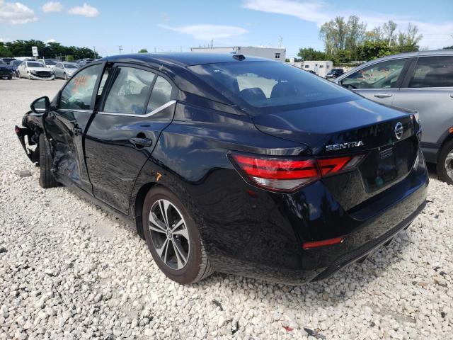 3N1AB8CVXNY241424 - 2022 NISSAN SENTRA SV BLACK photo 3