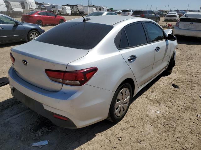 3KPA24AB3JE060515 - 2018 KIA RIO LX SILVER photo 4