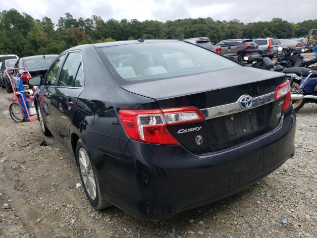 4T1BD1FK9CU061433 - 2012 TOYOTA CAMRY HYBR BLACK photo 3