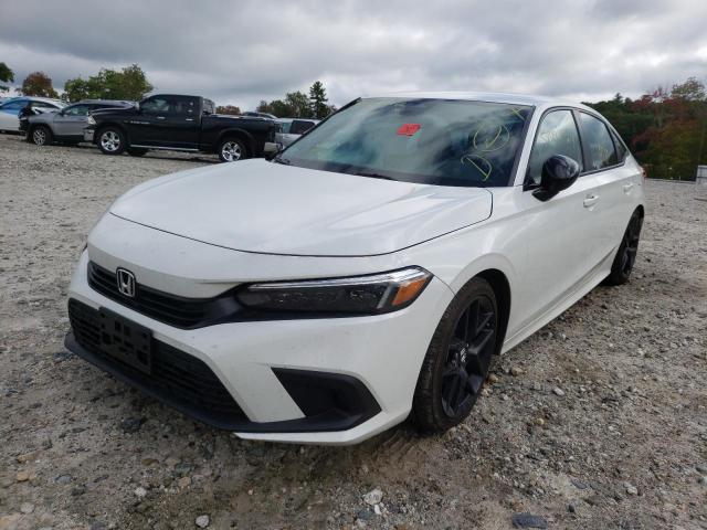 2HGFE2F54NH584739 - 2022 HONDA CIVIC SPOR WHITE photo 2