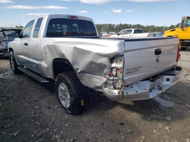 1D7HE42K37S122673 - 2007 DODGE DAKOTA SLT SILVER photo 3