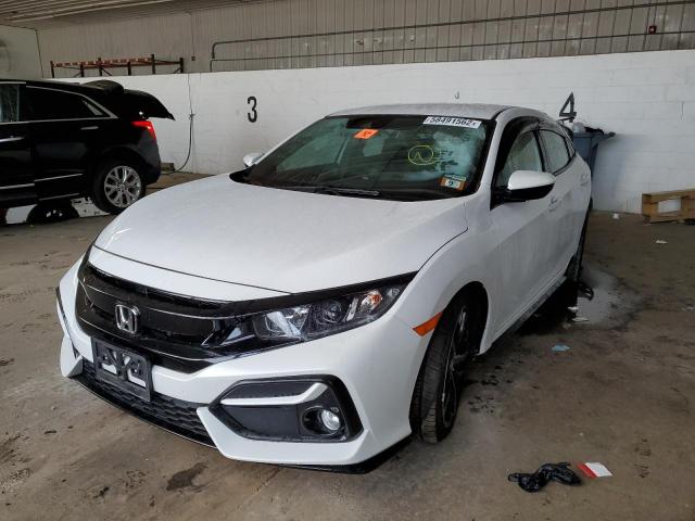 SHHFK7H47MU416718 - 2021 HONDA CIVIC SPOR WHITE photo 2