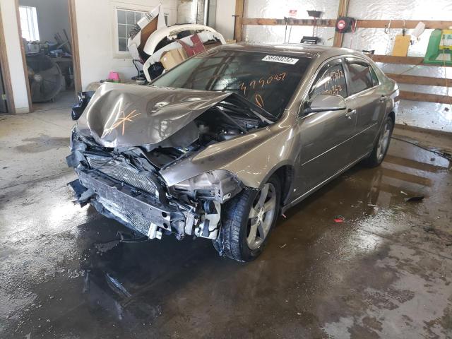 1G1ZC5EU4BF395087 - 2011 CHEVROLET MALIBU 1LT 灰色 照片 2