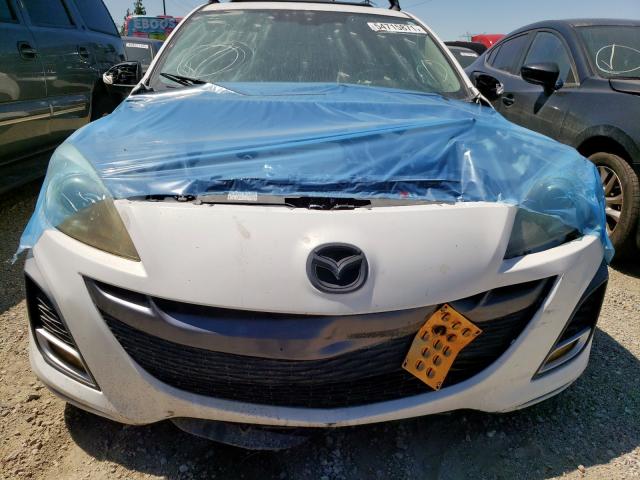 JM1BL1H6XA1142754 - 2010 MAZDA 3 S WHITE photo 9