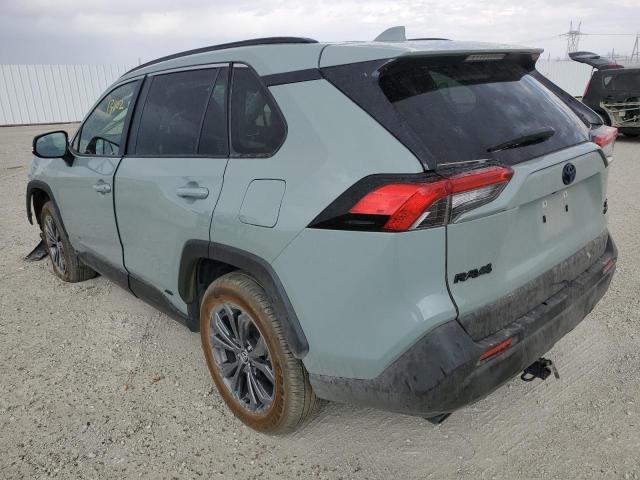 JTMB6RFV7ND521327 - 2022 TOYOTA RAV4 XLE P GREEN photo 3