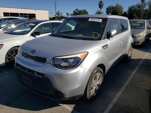 KNDJN2A28F7766639 - 2015 KIA SOUL SILVER photo 2