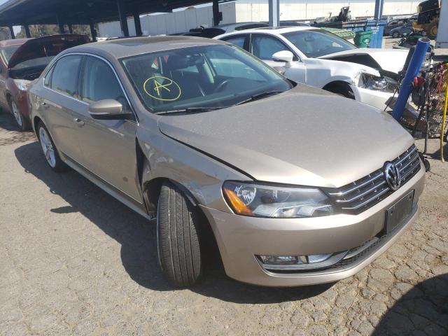 1VWCT7A35FC072936 - 2015 VOLKSWAGEN PASSAT SEL BROWN photo 1