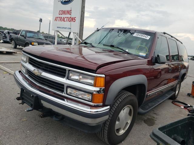 1GNFK16R4XJ356172 - 1999 CHEVROLET SUBURBAN K BURGUNDY photo 2