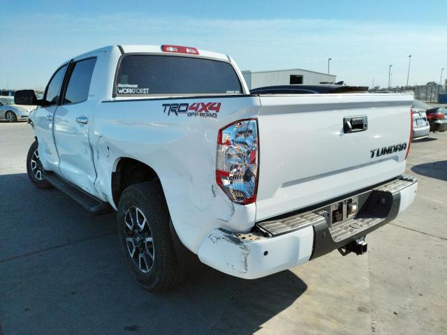 5TFHY5F16KX863324 - 2019 TOYOTA TUNDRA CRE WHITE photo 3