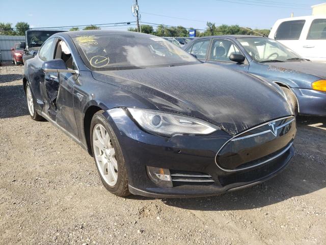 5YJSA1CP2DFP23991 - 2013 TESLA MODEL S Կապույտ լուսանկար 1