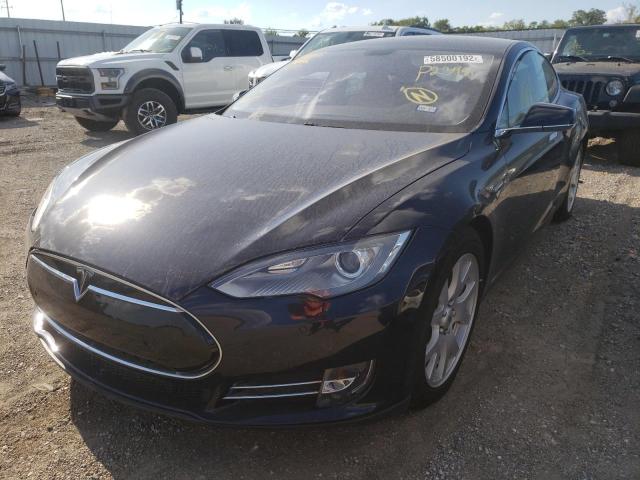 5YJSA1CP2DFP23991 - 2013 TESLA MODEL S Կապույտ լուսանկար 2