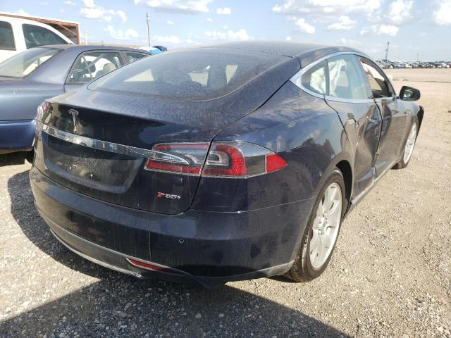 5YJSA1CP2DFP23991 - 2013 TESLA MODEL S Կապույտ լուսանկար 4