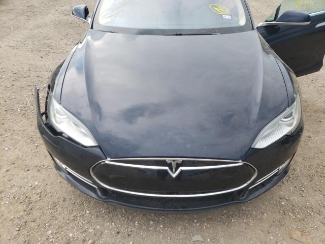 5YJSA1CP2DFP23991 - 2013 TESLA MODEL S Կապույտ լուսանկար 7