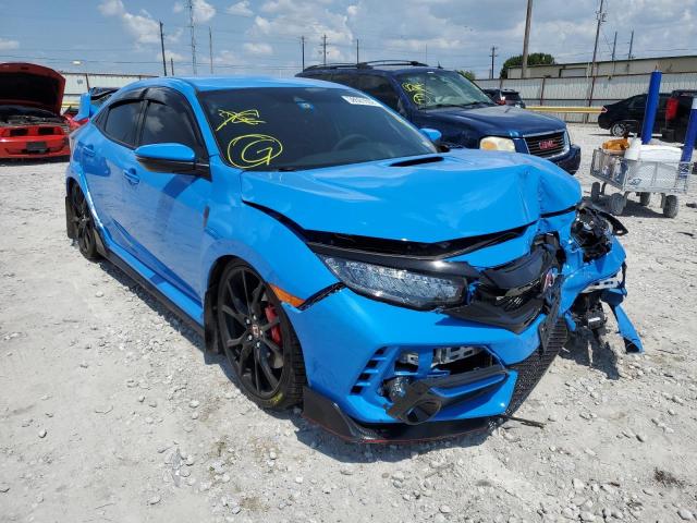 SHHFK8G76MU201526 - 2021 HONDA CIVIC TYPE BLUE photo 1