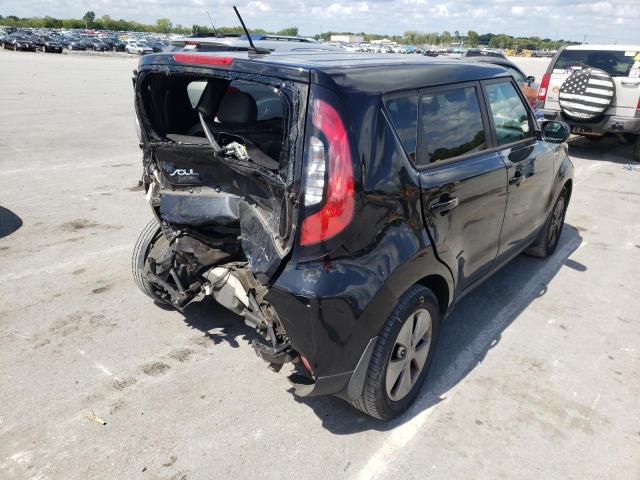 KNDJN2A24F7204799 - 2015 KIA SOUL BLACK photo 4