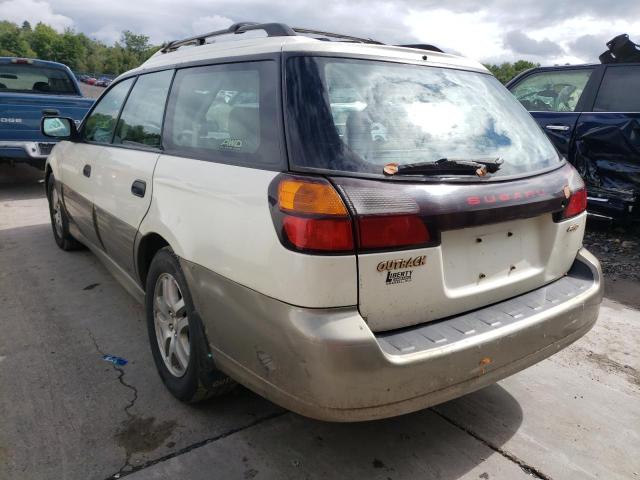 4S3BH675737653040 - 2003 SUBARU LEGACY OUT WHITE photo 3