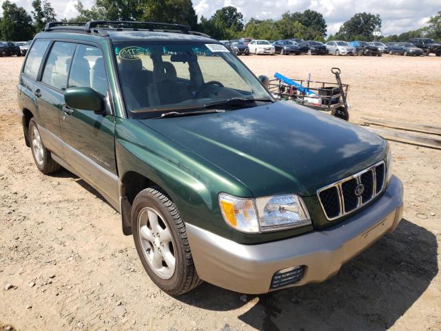 JF1SF65552G706542 - 2002 SUBARU FORESTER S GREEN photo 1
