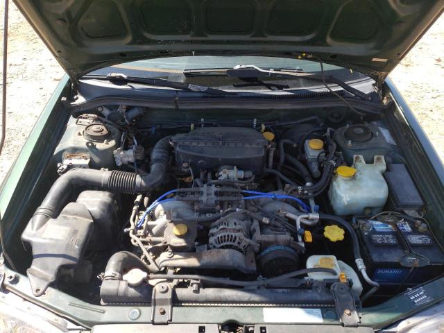 JF1SF65552G706542 - 2002 SUBARU FORESTER S GREEN photo 7